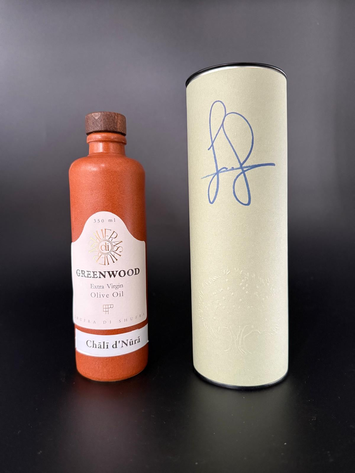 Greenwood Extra Virgin Olive Oil (350ml) in presentation box, and signed by Jonny