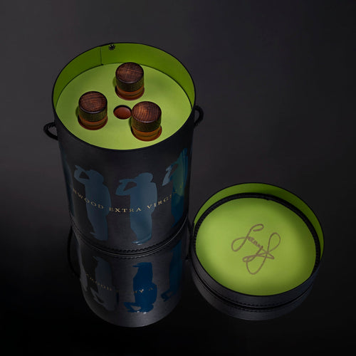 Greenwood  Hatbox Trio signed by Jonny